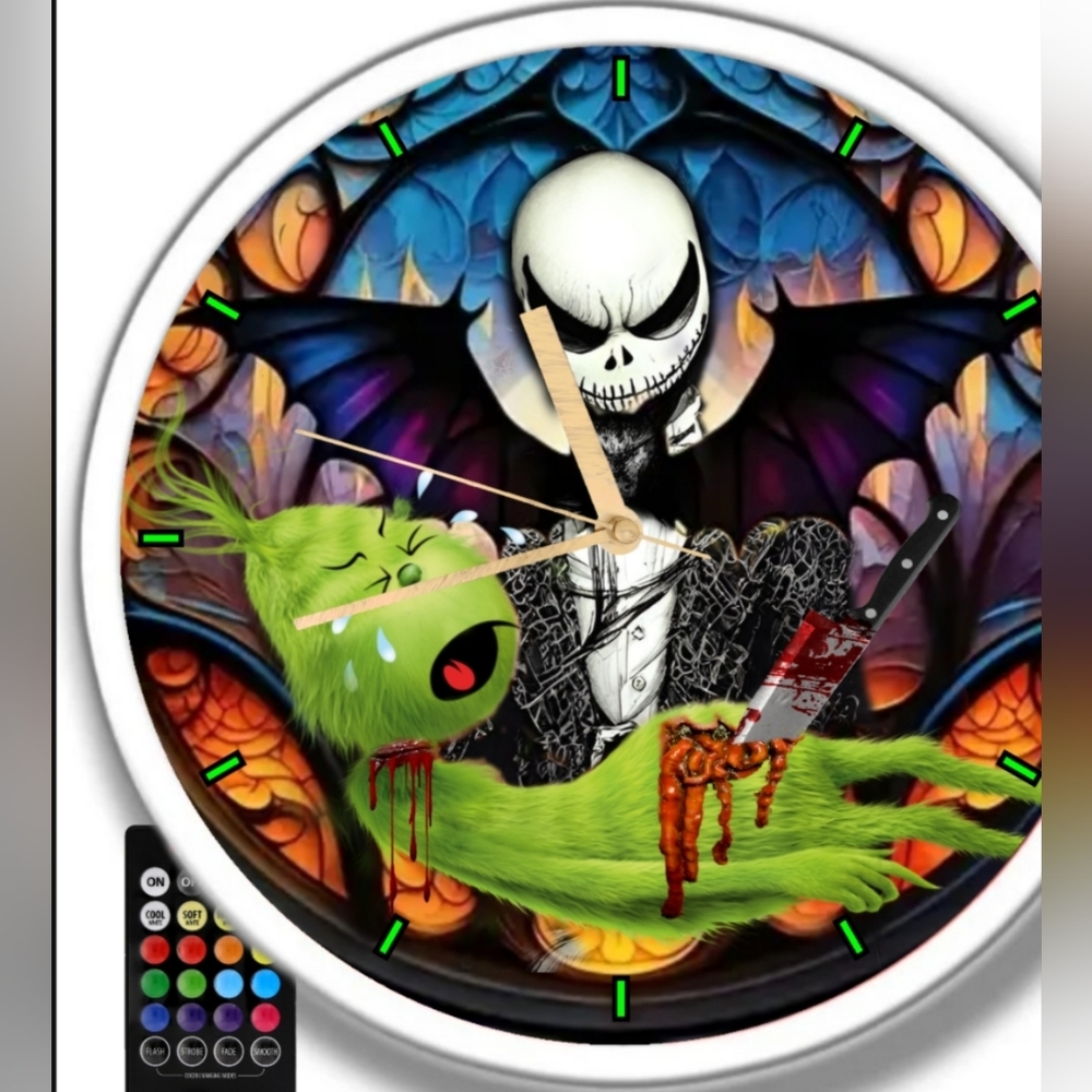 Jack Skellington ends Grinch Halloween clock
